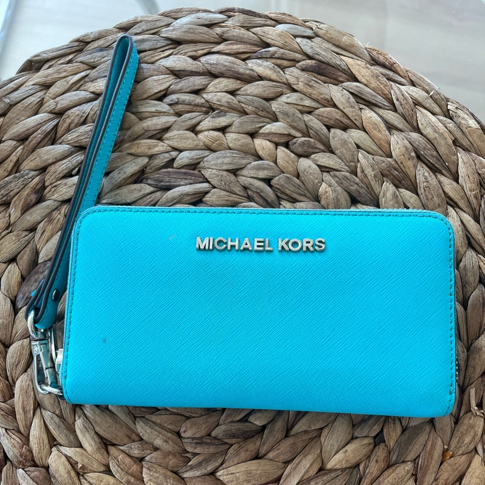 Michael Kors Leather Wristlet